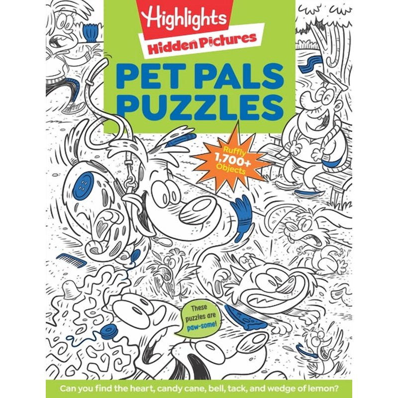 Hidden Pictures Pet Pals Puzzle Book for Kids - Over 100 Pet Scenes & Hidden Objects