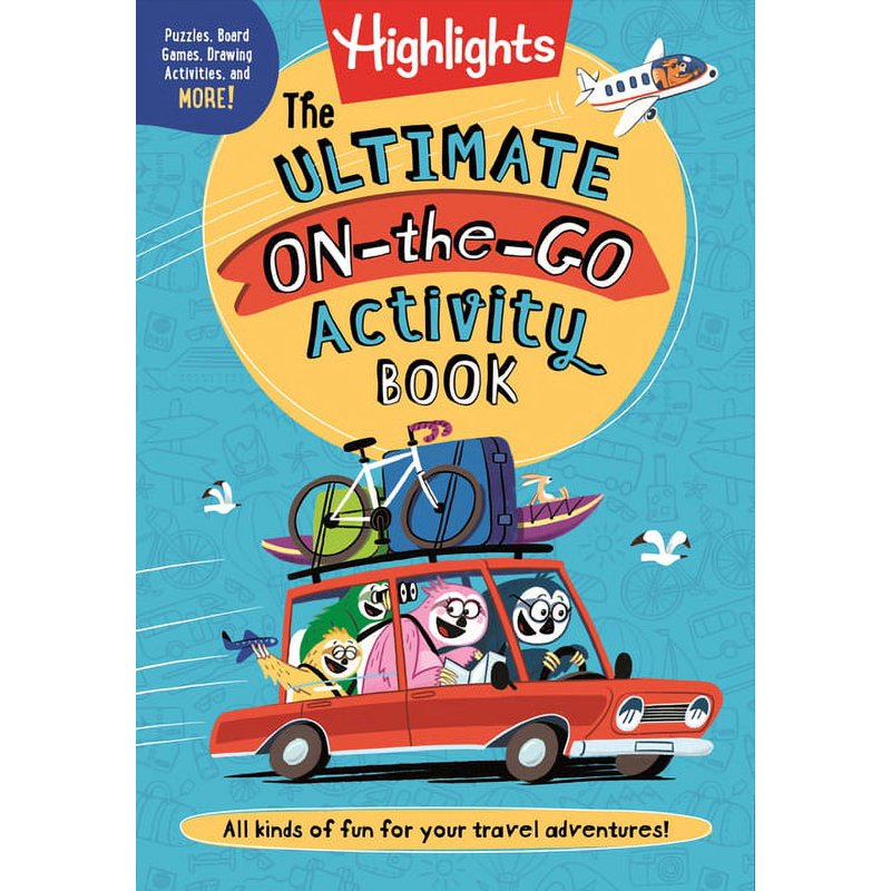 Kids Travel Activity Book - 144 Pages of Road Trip Games & Puzzles