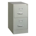 Horizontal Metal File Cabinet with Lock & 2 Drawers - Commercial Grade