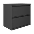 30-Inch Metal Lateral File Cabinet with 2 Drawers - Modern Office Storage