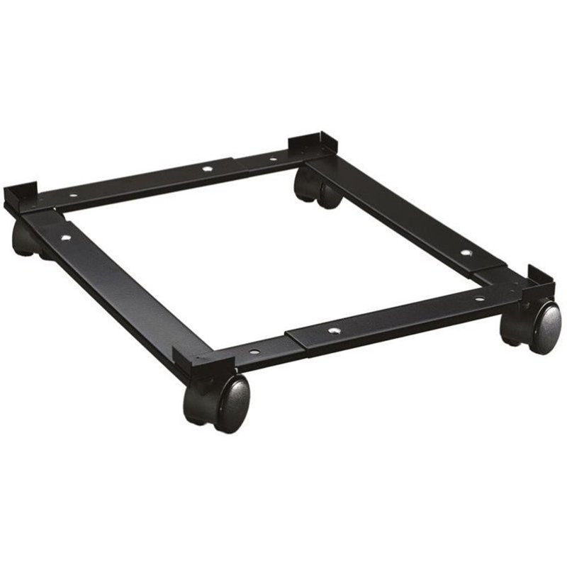Adjustable File Caddy for Vertical Metal File Cabinets - Black Steel