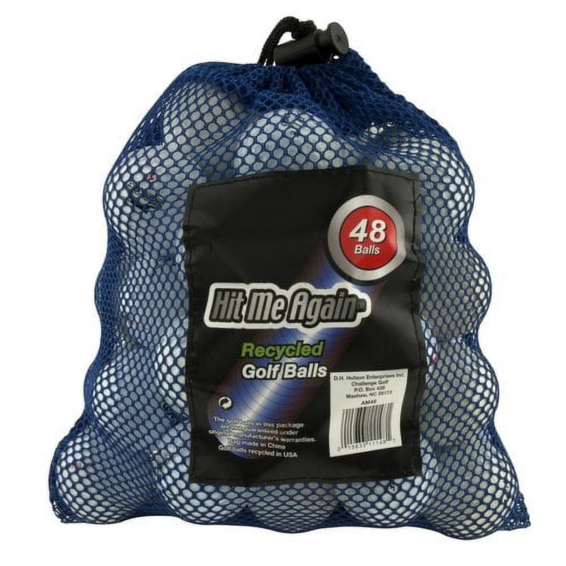 Recycled Golf Balls Assorted Colors 48 Pack - Golf Practice & Play