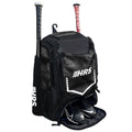 Baseball Bat Backpack Bag Holds 4 Bats Glove Helmet Sport Gear Black Camo