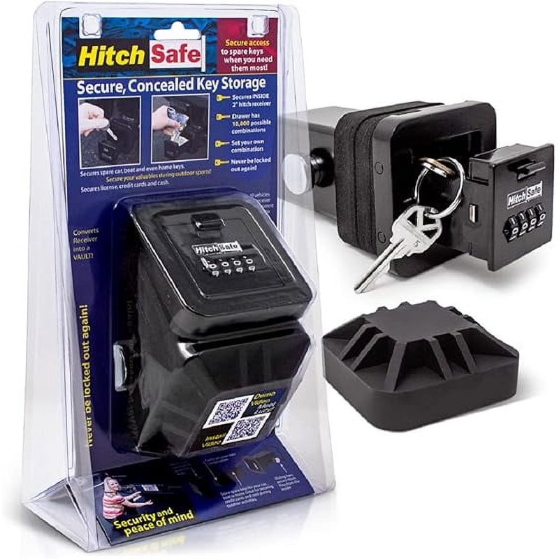 HitchSafe Secure Key Vault for Trucks SUVs & Cars - 2 Inch Hitch Receiver