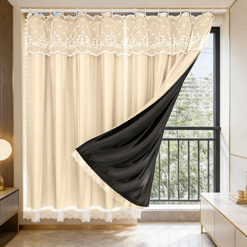 Blackout Curtains with Thermal Insulation for Bedroom & Windows - No Drill Fit