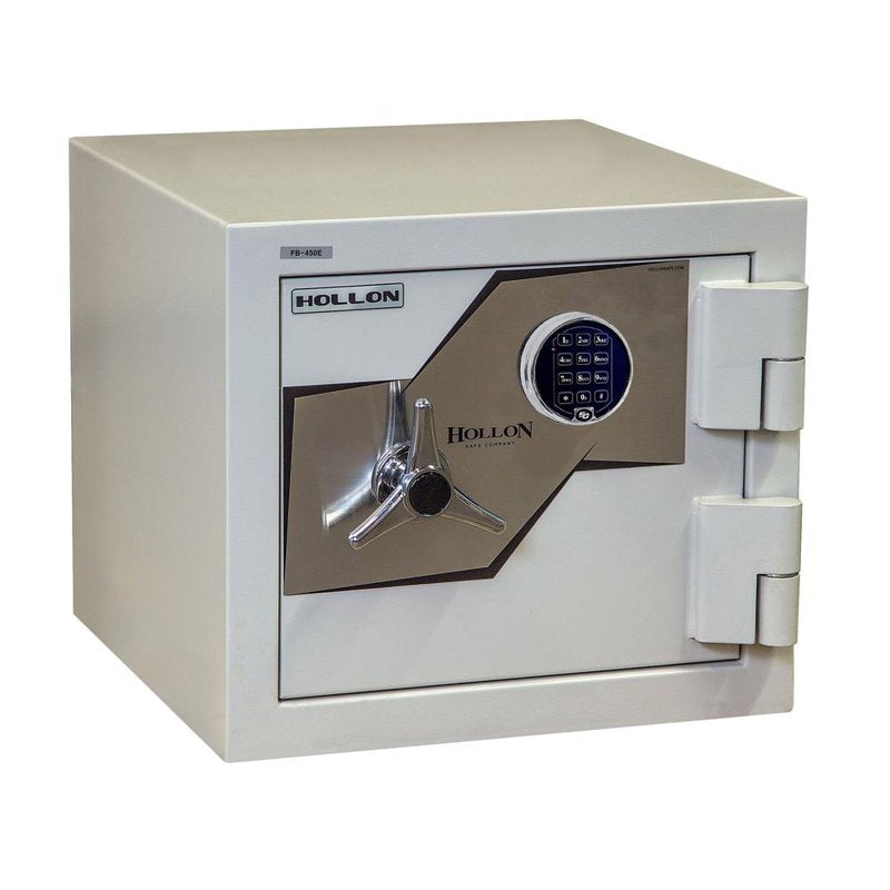 White Electronic Burglary Safe - Hollon FB-450E Security Safe