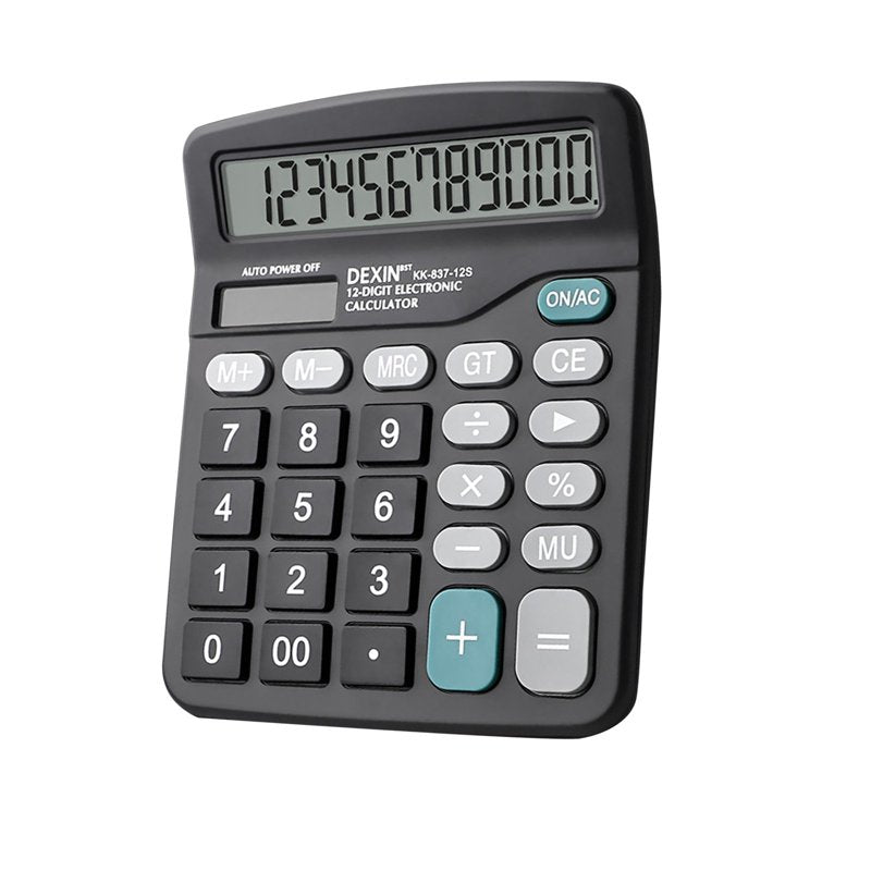 Office Desk Calculator with Large Buttons Dual Power Solar Battery