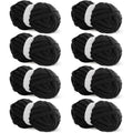 Super Bulky Chenille Yarn for Knitting & Crocheting - 8 Jumbo Packs