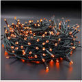 100 Orange LED Dome String Lights - 33ft Outdoor Home Decor