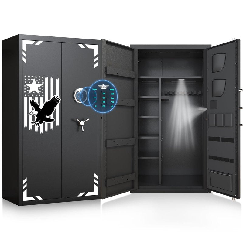 Large Steel Security Safe with Digital Touch Keypad & Double Doors