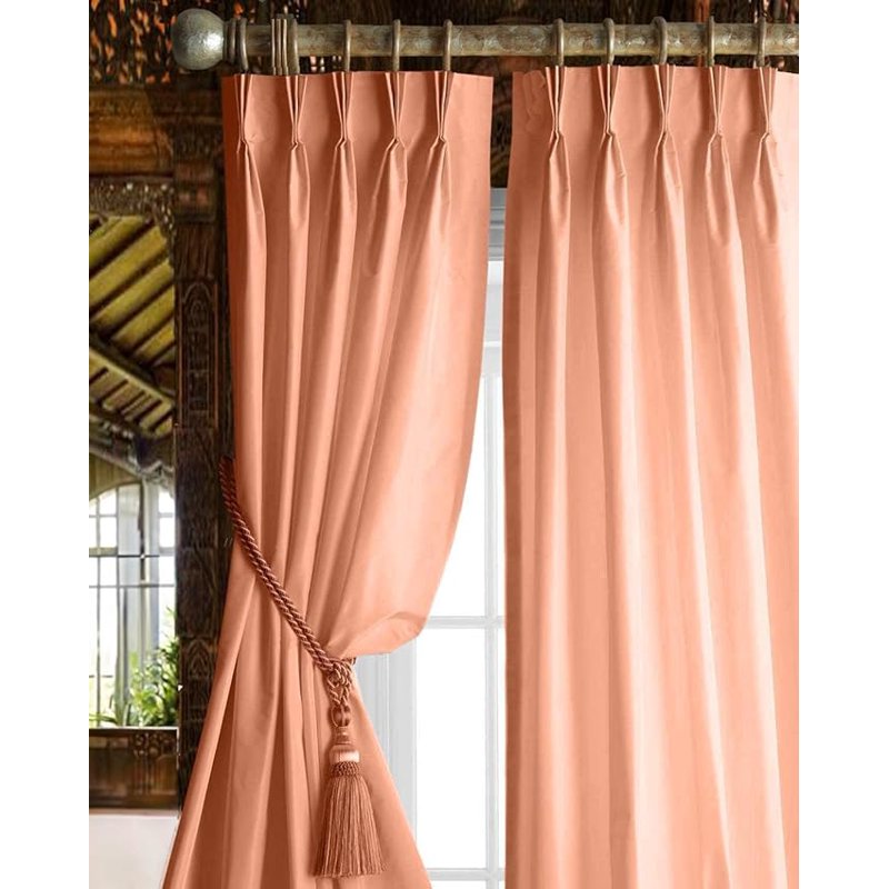 Blackout Pinch Pleat Curtains for Bedroom & Living Room - Thermal Insulated Room Darkening Drapes