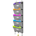 Over-the-Door File Organizer with 5 Large Pockets for Office & Classroom Storage