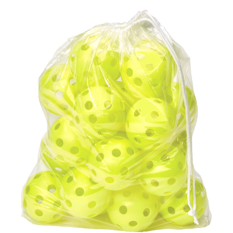 20 Softball Practice Softballs - Optic Yellow Regulation Size