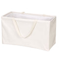 Large Capacity Canvas Utility Tote Bag Water-Resistant Vinyl Lining