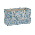 Water-Resistant Canvas Utility Tote with Handles - Floral Pattern, Large Storage Bag