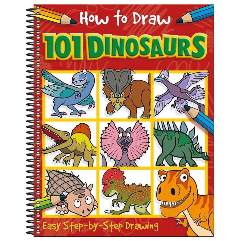 Kids Dinosaur Drawing Book - Easy Step-by-Step Art Activity for Children 5+