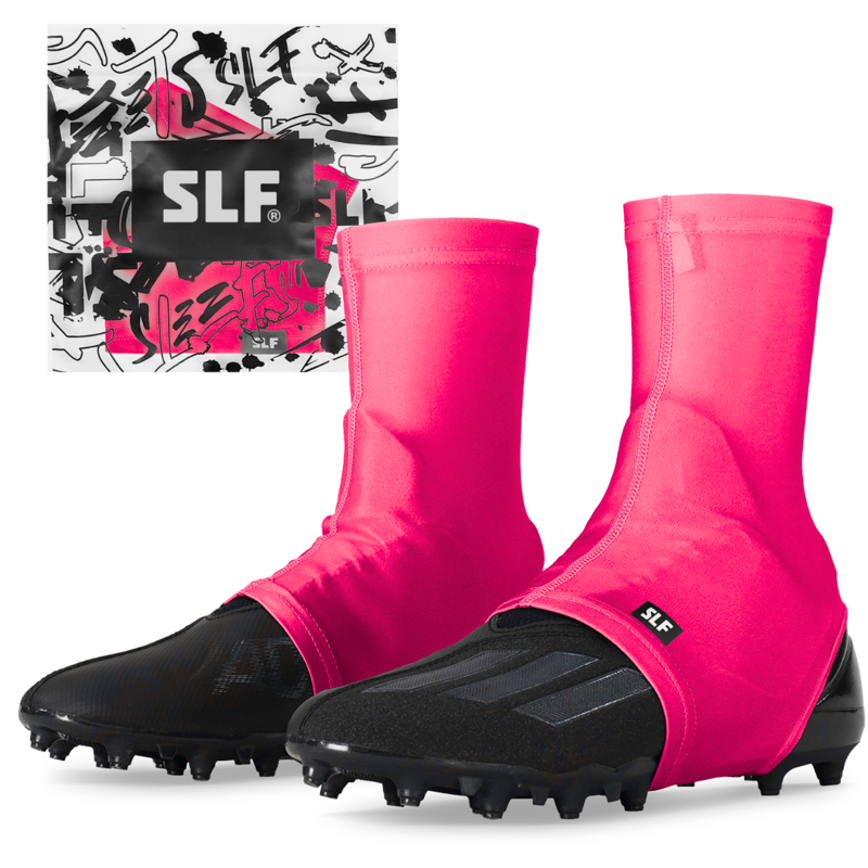 Pink Spats for Football and Sports - Cleat Covers & Ankle Protection