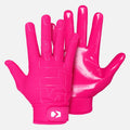 Pink Sticky Football Receiver Gloves - Athletic Grip & Performance