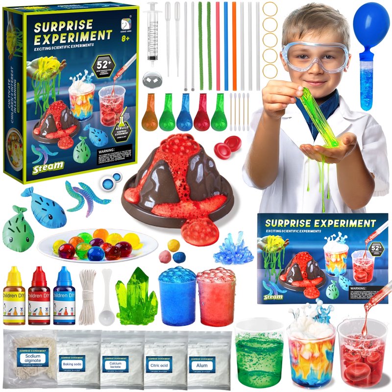 Kids STEM Science Kit with 52+ Experiments Educational Toys for Ages 4-12