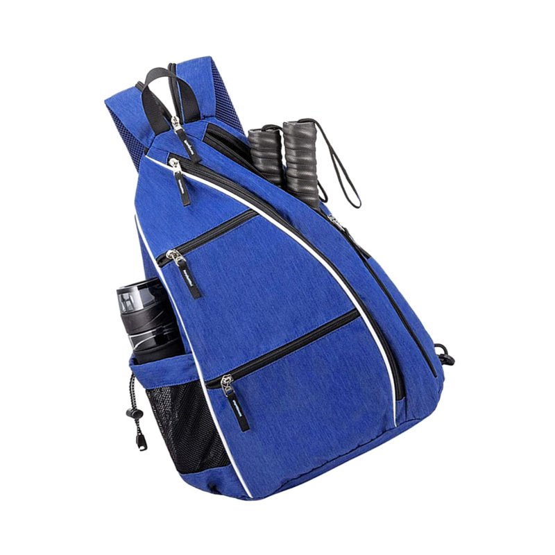 Blue Pickleball Backpack Bag for Paddle Tennis Gear - Sling Bag