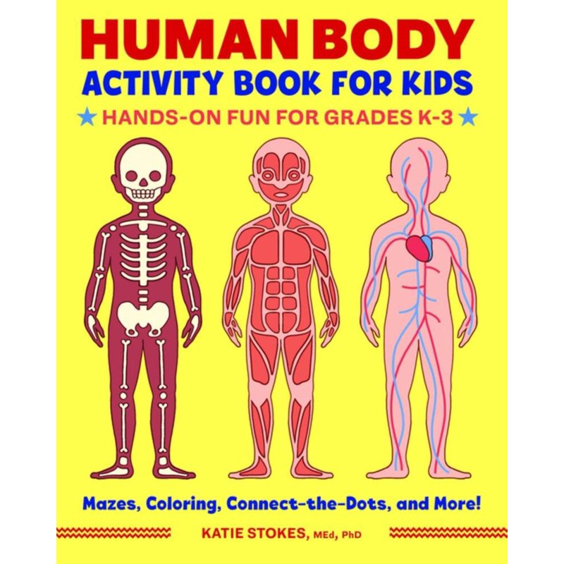 Kids Human Body Activity Book - Fun Anatomy & Science Activities for Ages 4-8