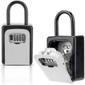 Waterproof Portable 4-Digit Combination Key Lock Box with Removable Shackle