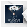 Mother's Day Rose Gold Cube Necklace for Women - Gift Box & Card Included