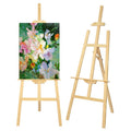 Adjustable Wooden Art Easel Stand for Painting & Display, Studio & Event Use