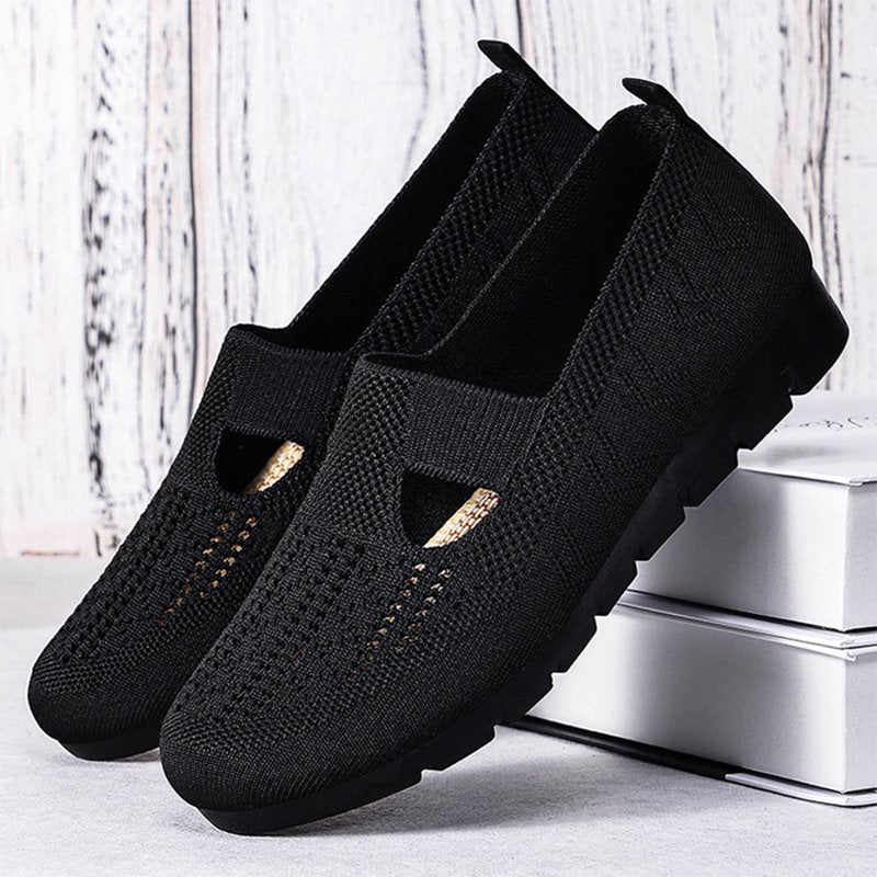 Women's Orthopedic Slip-On Shoes with Arch Support, Lightweight Mesh, Non-Slip for Work & Casual