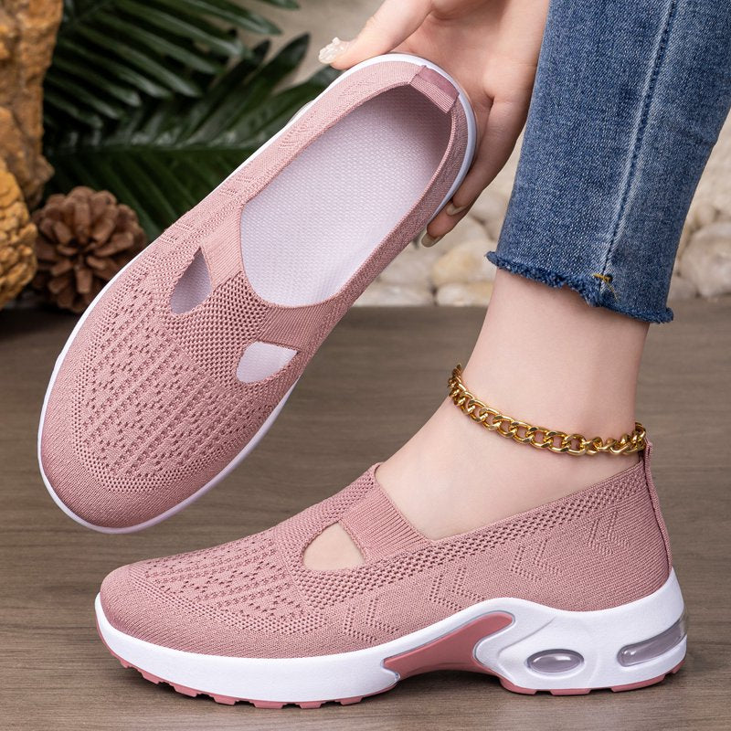 Women’s Orthopedic Slip-On Shoes with Arch Support - Lightweight Non-Slip Mesh Comfort