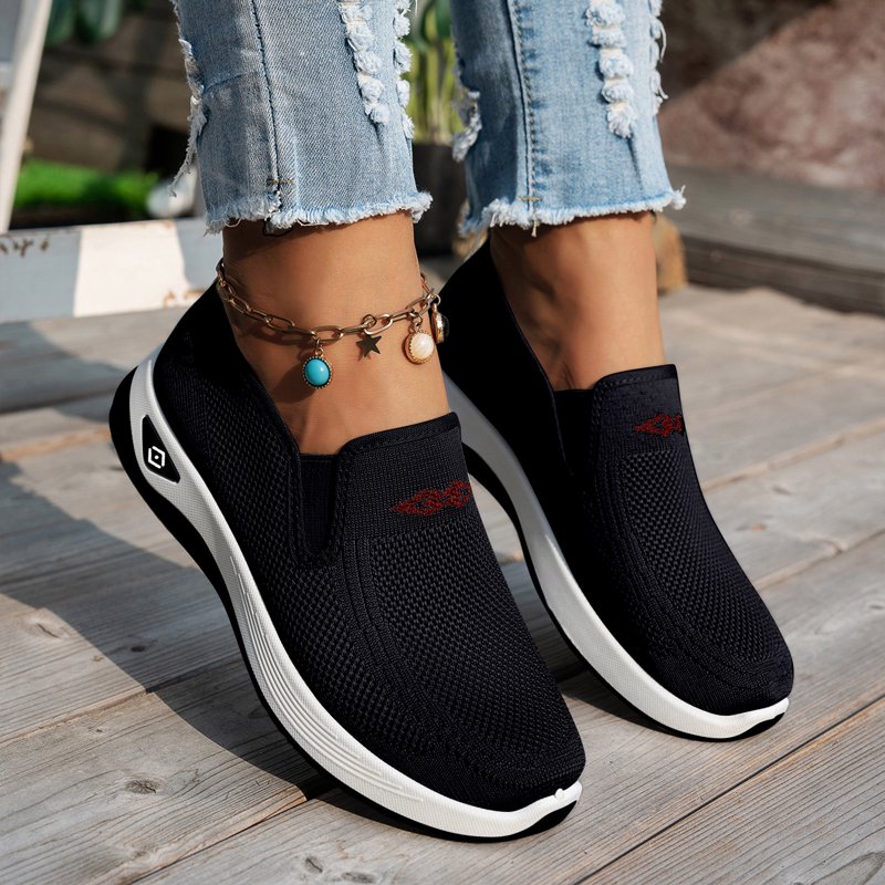 Orthopedic Support Shoes for Women Lightweight Breathable Non Slip Slip-On Work & Casual Shoes
