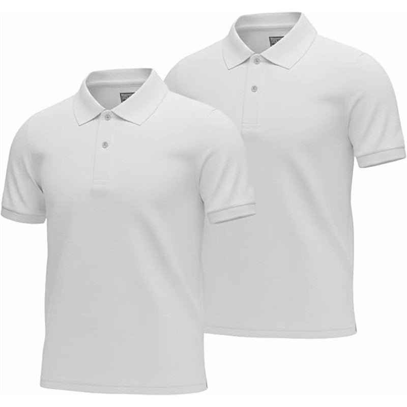 Kids Polo Shirt 2-Pack Short Sleeve Performance Uniforms for School & Sports