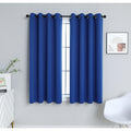Blackout Curtains for Bedroom Thermal Insulated Noise Reduction Set of 2 - Royal Blue 42x45 Inches