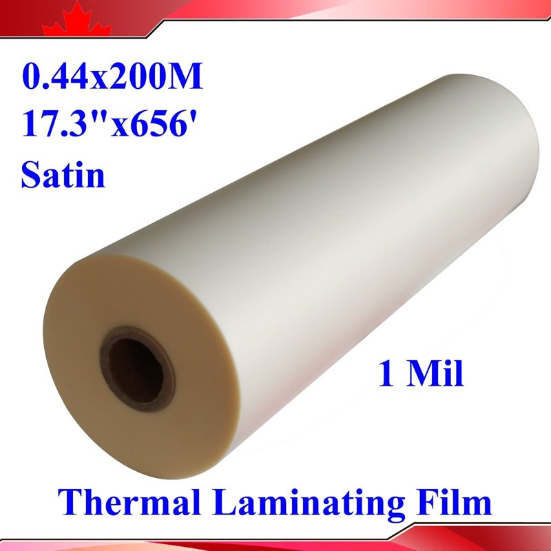 Laminating Film Roll 17.3 Inch x 656 Ft UV Satin Matt Thermal Lamination