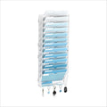 13-Tier Metal Wall File Organizer with Hooks - Office Paper & Magazine Storage