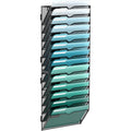 14-Tier Metal Wall Organizer for Files & Magazines, Office & Home Storage