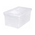 IRIS Storage Box for Letter Size Hanging Files - Clear 11 Gallon