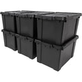 Heavy Duty Plastic Storage Bins with Lids - Secure Latching Totes for Garage, Kitchen, and Home Organization