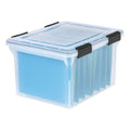 Plastic File Box Organizer for Letter Legal Documents - Pack of 1 or 6