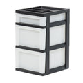 Multi-Purpose Plastic Storage Drawers with Top Organizer - Classroom, Craft, Office Use