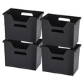 Large Portable Desktop File Box with Handles and Hanging Folders - 4 Pack