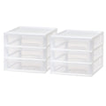 Medium 3-Drawer Desktop Organizer with Open Tray Top - Space-Saving Storage