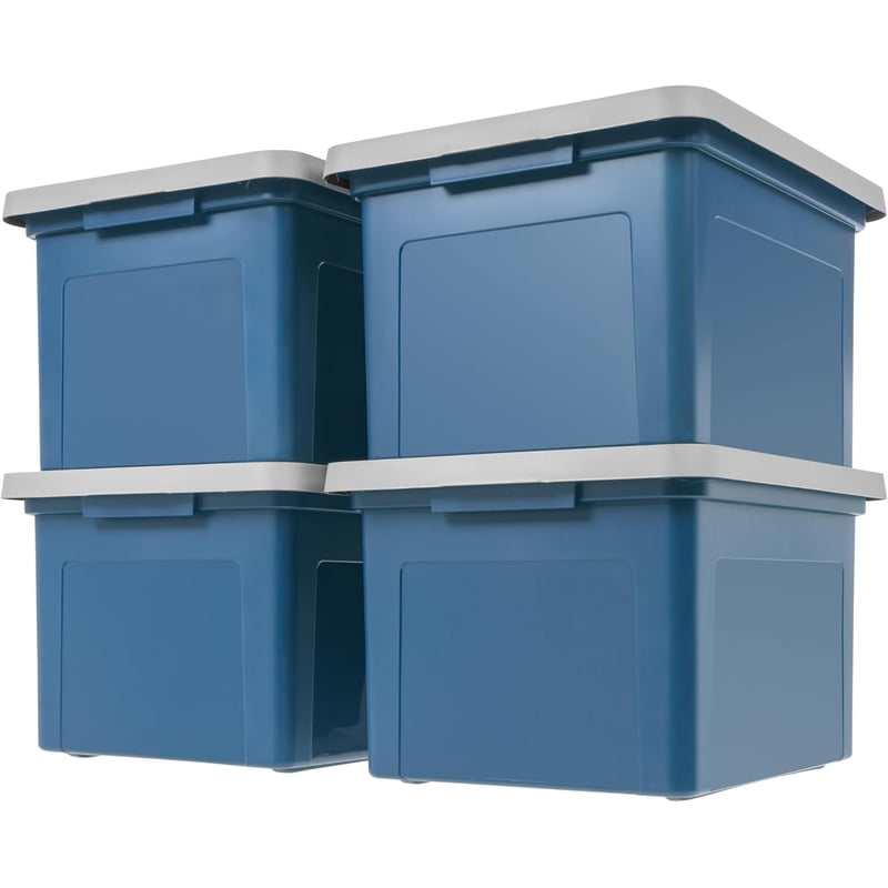 Plastic File Organizer Box for Letter & Legal Files - Stackable & Durable