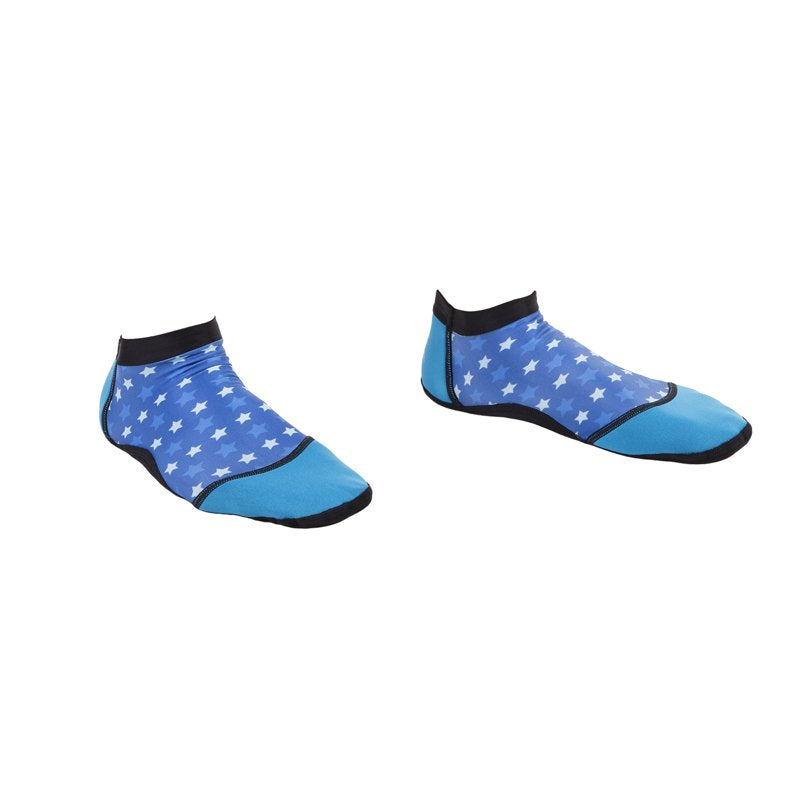 IST Low Cut Beach Socks Water Shoes Blue Stars 3XL