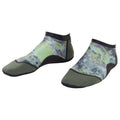 IST Low Cut Beach Socks Water Shoes for Fins, Sand Volleyball & Soccer - Green Water, Small