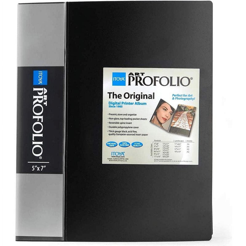 ITOYA 5x7 Inch Photo Portfolio Book Acid-Free Archival Safe Storage