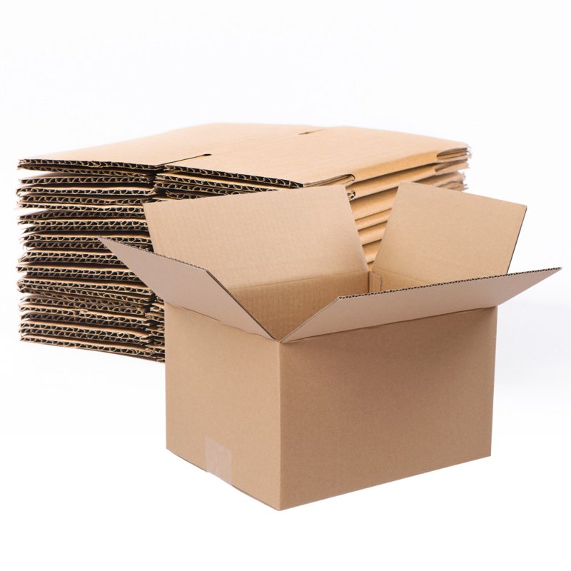 Pack of 50 Shipping Mailer Boxes - Corrugated Cardboard Packing Boxes