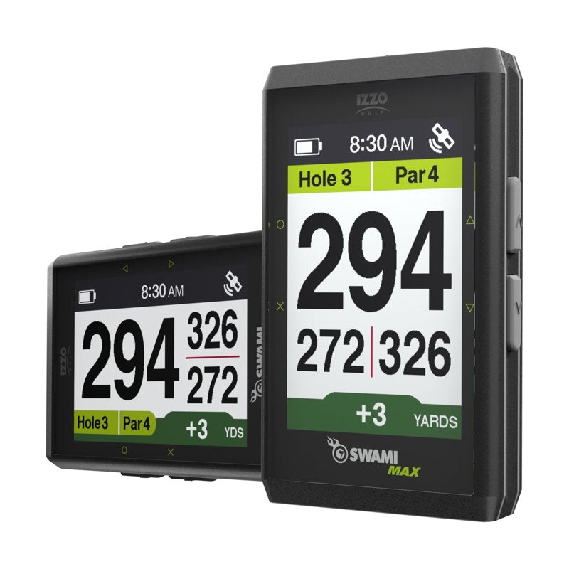 IZZO Swami MAX Golf GPS Rangefinder with 3.5" Color Display & Cart Magnetic Mount