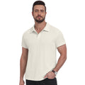 Men's Short Sleeve Polo Shirt Lightweight Cotton Casual Golf Top