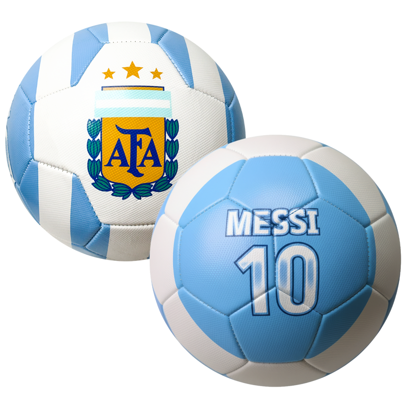 Icon Sports Messi #10 Soccer Ball Sky Blue/White – Sizes 2, 4, 5 – Variation 5